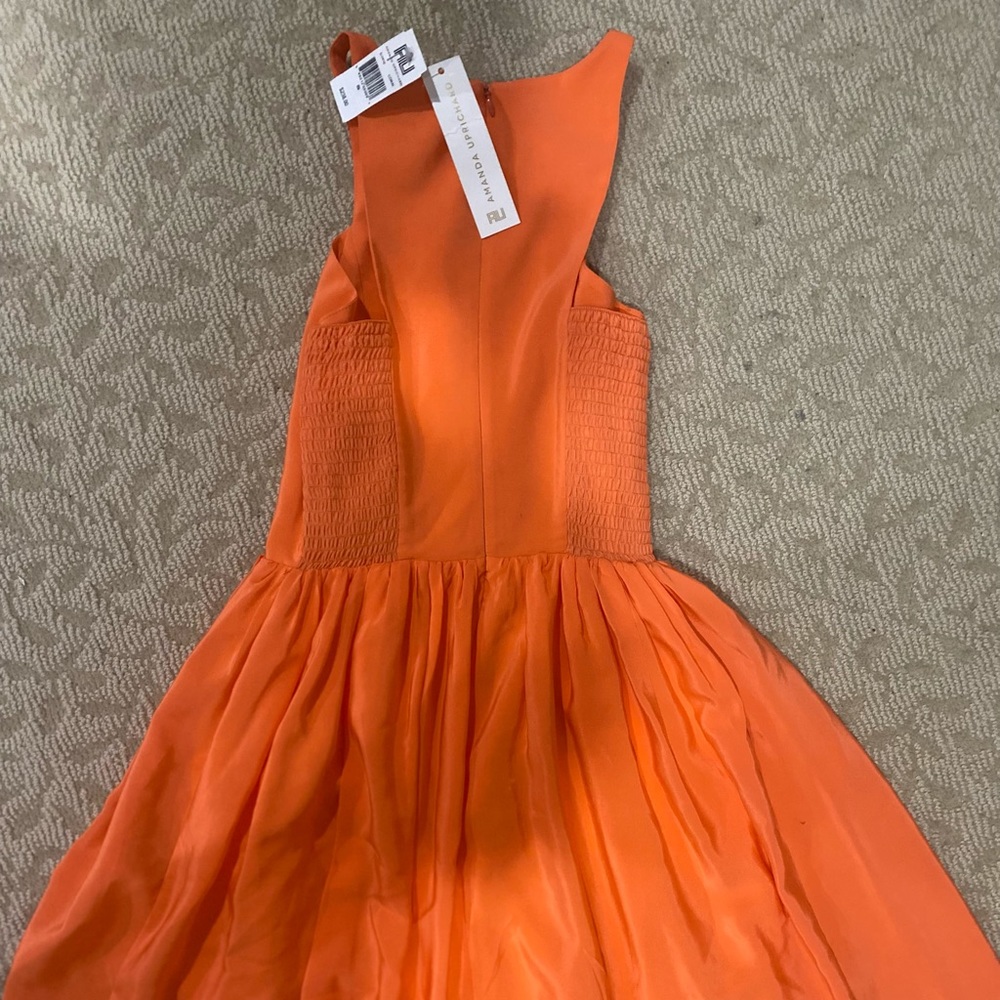 Silk orange Amanda up Richard dress